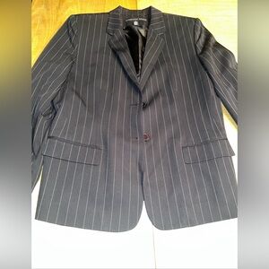 Josephine Chaus Blazer Suit Jacket Black Pin-Stripe Sz 10